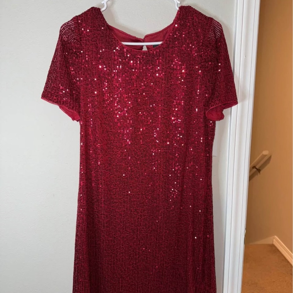 DKNY Sparkling Red Mini Dress